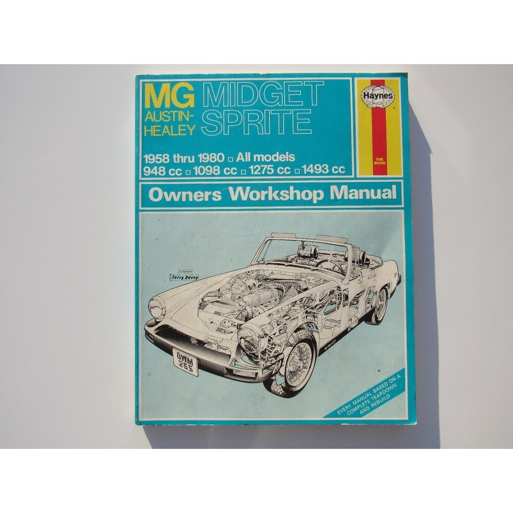 MG Midget Austin-Healey Sprite Owners Workshop Manual R.G. Haynes 1982 Haynes - Picture 1 of 11